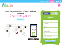 Tablet Screenshot of fuzia.com